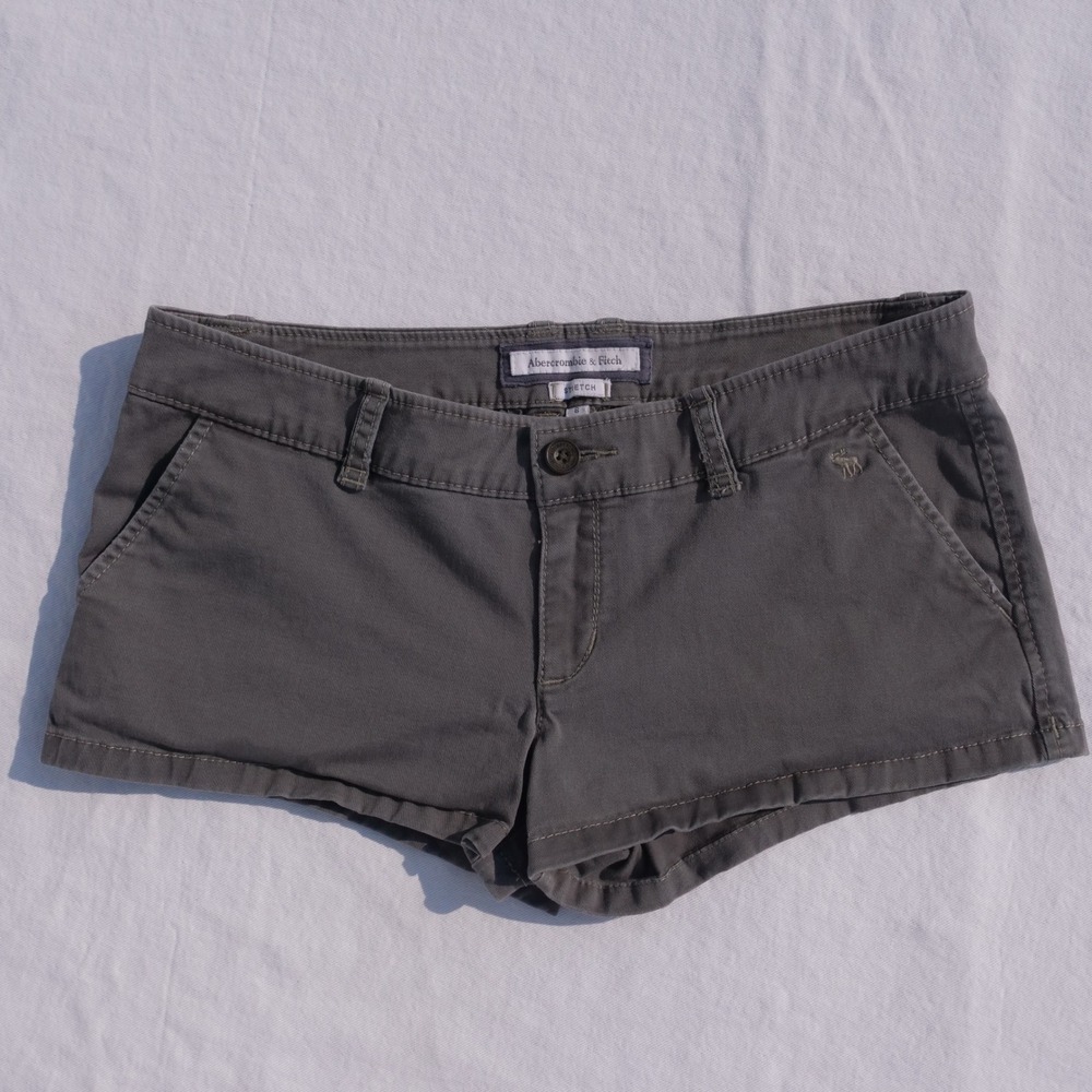 Y2k Abercrombie & Fitch low rise micro mini hip slung shorts